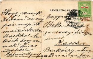 1914 Rimaszombat, Rimavská Sobota; Erzsébet tér, Református templom, Stech Kálmán, Eszenyi Gyula, Cs...