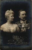 Kaiser Wilhelm II ung Augusta Victoria. Original Aufnahme v. F. Bieber/ Emperor Wilhelm II and Augus...