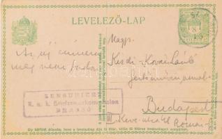 1917 Kézdi-Kovács Elemér (1898-1976) festőművész autográf sorai szüleihez, Kézdi-Kovács László (1864...