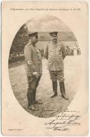 1915 Kaiser Wilhelm II und Hindenburg. Aufgenommen von Ihrer Majestät der Kaiserin un Königin im Juli. Herausgegeben vom Central Komitee vom Roten Kreuz / II. Vilmos német császár és Hindenburg / Emperor Wilhelm II of Germany and Hindenburg, Red Cross (ázott / wet damage)
