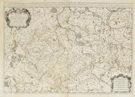 [Felső-Szászország, Brandenburg, Pomeránia rézmetszetű térképe] Le Cercle de La Haute Saxe Le Duche et Electorat de Saxe Les Marquisats de Misnie et de Lusace La Landgraviat de Thuringe Le Brandenbourg et La Pomeranie. Rézmetszet. Megjelent S. Sanson Paris. 1681. 880x490 mm   Sanson 1681. Copper-engraved map of Upper Saxony, Brandenburg, Pomerania