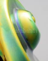 Zsolnay eozin mázas csigavonalas váza. Jelzett, hibátlan, m: 28,5 cm /// Zsolnay Eosin-Glazed Spiral...