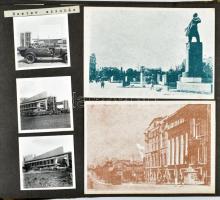 cca 1931? Oroszországi utazás albuma. Rendkívül gazdag fotó, és képeslapanyaggal illusztrált uti alb...