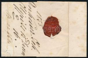 1853 3kr HP III. élénk színű bélyeg levélen "ÚJPÉCS" - Temesvár 1853 3kr HP III. lively co...