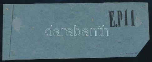 ~1855 Newspaper stamp on complete wrapper "AGRAM"Signed: Rismondo ~1855 Hírlapbélyeg telje...