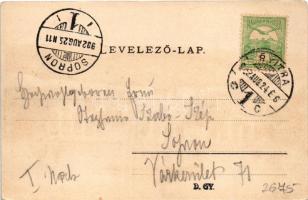 1902 Nyitra, Nitra; látkép, püspöki vár. Huszár István kiadása / general view, bishop's castle ...