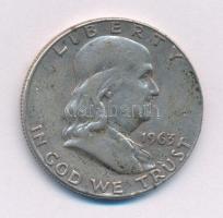 Amerikai Egyesült Államok 1963. 1/2$ Ag "Franklin" T:VF USA 1963. 1/2 Dollar Ag "Franklin" C:VF Krause KM#199