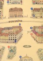 cca 1948 "Sofőr Iskola", a Játékvizsgáló Bizottság által jóváhagyott játékterv, tus, színe...