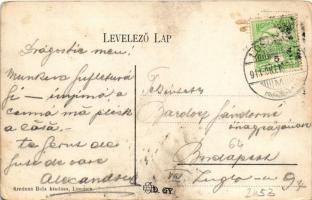 1911 Losonc, Lucenec; Takarékpénztár és Hitelbank, Fischer S. üzlete. Kredens Béla kiadása / savings...