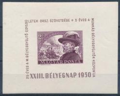 1950 Bélyegnap (23.) - Bem blokk (12.000) (betapadás / gum disturbance)