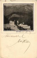 1917 Koritnyica, Korytnica; látkép. Komor Testvérek kiadása / general view (szakadás / tear)