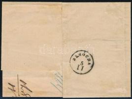 1871 Réznyomat 5kr levélen / on cover, kék, blue "CSOKONYA" - Szigetvár