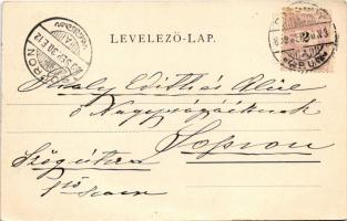 1899 (Vorläufer) Dévény, Theben a. d. Donau, Devín (Pozsony, Bratislava); Árpád szobor, Milleniumi e...