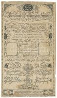 1806. 25G "Bécsi városi bankócédula" vízjeles papíron, szárazpecséttel, kézi "196590&...