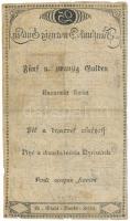 1806. 25G "Bécsi városi bankócédula" vízjeles papíron, szárazpecséttel, kézi "196590&...