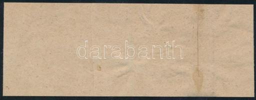 ~1863 Hírlapbélyeg teljes címszalagon / Newspaper stamp on complete wrapper "SIKLÓS"