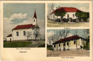 1939 Sukoró, Római katolikus templom, iskola és plébánia. Hangya szövetkezet kiadása (EK)