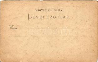 Fiume, Rijeka; Dock galegiante / kikötő, hajók / port, ships (gyűrődéesk / creases)