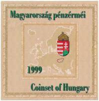 1999. 50f-100Ft (8xklf) "75 éves a Magyar Nemzeti Bank" forgalmi sor dísztokban T:BU patina Adamo FO32.1