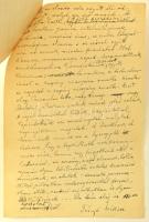 1955 Fenyő Miksa (1877-1972) író, a Nyugat alapító főszerkesztője, mecénás autográf cikk kézirata. (...