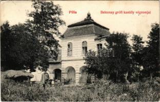 1912 Pilis, Beleznay grófi kastély végromjai (EK)
