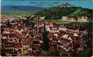 1915 Brassó, Kronstadt, Brasov; Der Schlossberg / Fellegvár / Dealul Straji