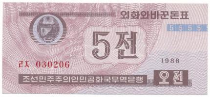 Észak-Korea 1988(1995) 5ch "Phenjani Kulturális Fesztivál", "030206" T:AU North Korea 1988(1995) 5 Chon "Pyongyang Cultural Festival", "030206" C:AU Krause P#24a.2