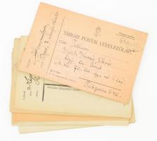 cca 1917-18 Kézdi-Kovács művészcsalád hagyatékából származó össz. 18 db tábori postai levelezőlap, többségében Kézdi-Kovács Elemérnek (1898-1976), Kézdi-Kovács László (1864-1942) festőművész, műkritikus fiának küldött lapok az I. világháború idejéből,