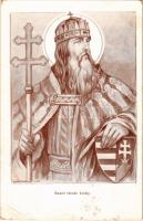 1949 Szent István király. Ünnepeljük meg méltóan a Szent Imre évet! 1030-1930 / King Stephen I of Hungary s: Márton L. (EB)