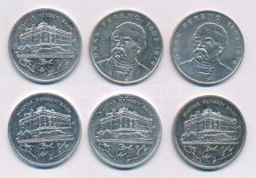 1992. 200Ft Ag "MNB" (4x) + 1994. 200Ft Ag "Deák" (2x) T:AU,XF patina Adamo F13,...
