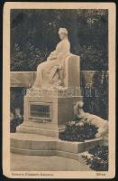 Erzsébet királyné képeslap Bécsből Ohioba Empress Elisabeth monument postcard to Ohio