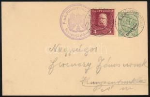 1917 Díjkiegészített díjjegyes levelezőlap / Postcard "EP PEJA a" - Kunszentmiklós