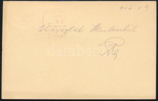 1917 Díjkiegészített díjjegyes levelezőlap / Postcard "EP PEJA c" - Antalfalva