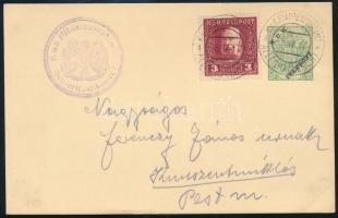 1917 Díjkiegészített díjjegyes levelezőlap / Postcard "EP ALESSIO (LESCH) a" - Kunszentmiklós