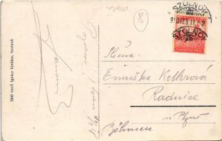 1918 Szolnok, Szapáry utca, cukrászda, Otthon kávéház, Farkas Lajos virágcsarnoka, Gabó László, Szig...