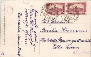 1925 Makó, Takarékpénztár, üzletek. Vasúti Levelezőlapárusítás 644. + "MEZŐHEGYES - KÉTEGYHÁZA ...