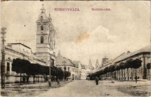 1914 Nyíregyháza, Bethlen utca. Lev. lap király kiadása (fl)