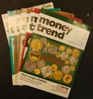 Money Trend numizmatikai magazin 2008-ös évfolyam 6db klf száma