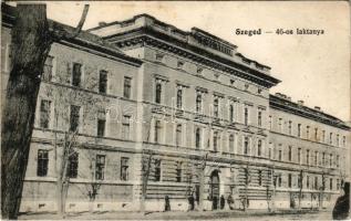 1915 Szeged, 46-os laktanya. Grünwald Hermann kiadása (fl)