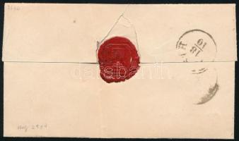 ~1855 9kr MP III 3. on zone cover "TOTIS" - W. Neustadt ~1855 9kr MP III 3. zónás levélen ...