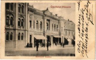 1902 Pécs, Nemzeti kaszinó, sörcsarnok (kis szakadás / small tear)