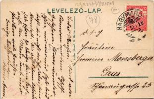 1917 Nagymaros és Visegrád látképe. Zoller József kiadása (fl)