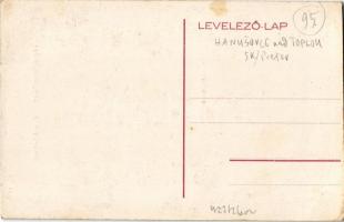 Tapolyhanusfalva, Hanusfalva, Hanusovce nad Toplou; Csendőrlaktanya, Községháza / K.u.K. gendarme ba...