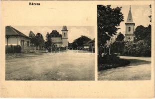 Bárca, Bárcza, Barca (Kassa, Kosice); utca, református templom. Nyulászi Béla kiadása / street view, Calvinist church (fl)