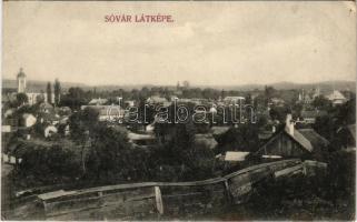 Tótsóvár, Sóvár, Solivar (Eperjes, Presov); látkép, templom. Divald Károly fia kiadása / general view, church (fl)