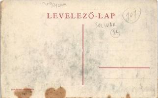 Tótsóvár, Sóvár, Solivar (Eperjes, Presov); látkép, templom. Divald Károly fia kiadása / general vie...