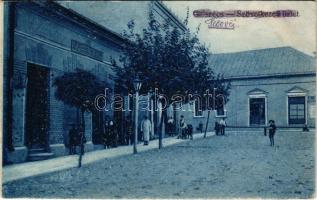 1919 Gálszécs, Secovce; Fogyasztási szövetkezet üzlete és saját kiadása, vendéglő / cooperative shop, restaurant (fl)