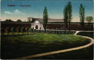 1917 Lipótvár, Újvároska, Leopoldov; Fegyintézet, börtön. Vasúti levelezőlapárusítás 194. / prison (EK)