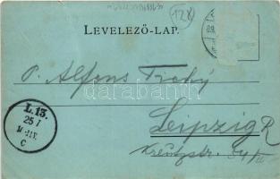 1899 (Vorläufer) Pozsony, Pressburg, Bratislava; Vártelek utca a zsidó negyedben, este holdfényben /...