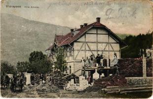 Vlára-szoros, Wlarapass, Vlarapass, Vlársky Prusmyk, Vlarsky priesmyk; Villa Amalie a magyar-morva határon (szlovák-cseh határ). Alois Svarc kiadása / villa at the Hungarian-Moravian border (today Slovak-Czech border) (EM)